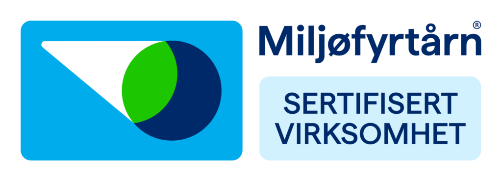 Miljøfyrtårn sertifisert virksomhet logo